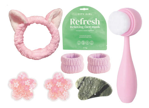 Kit Skincare Hidratante: Vincha + Gua Sha (Anmat)