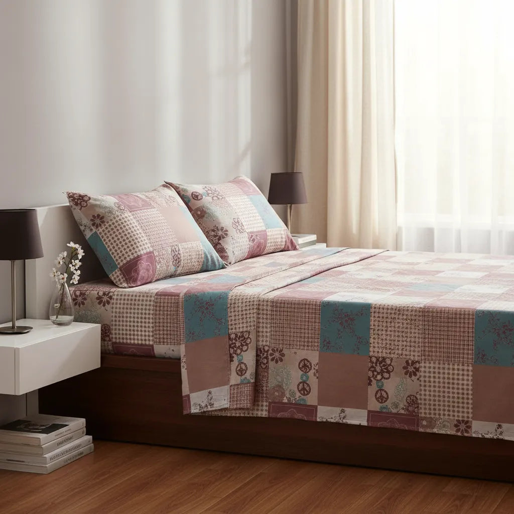 Juego de Sábanas Estampadas 1200 Hilos 2½ Plazas