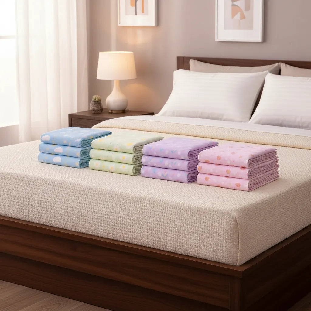 Pack X4 Juego de Sábanas Estampadas 2½ Plazas Diseños