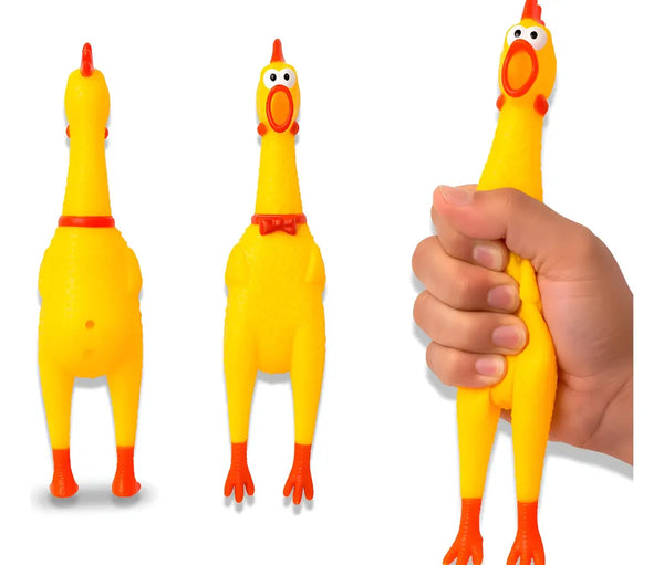 Juguete Gallina Chillona 16cm Chifle para Perros
