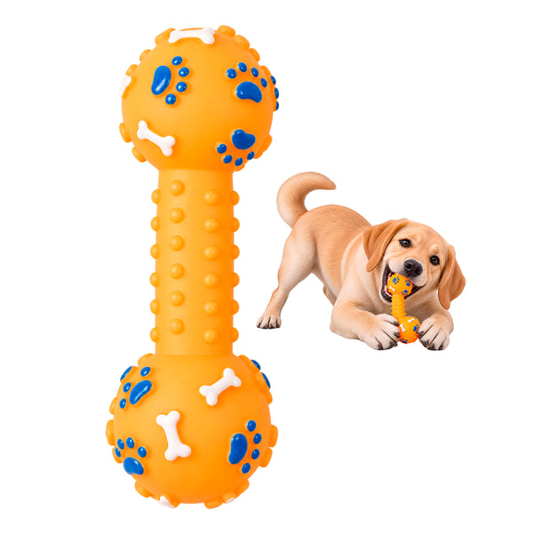 Juguete Para Mascotas Hueso Perro Con Chifle Goma Mordillo