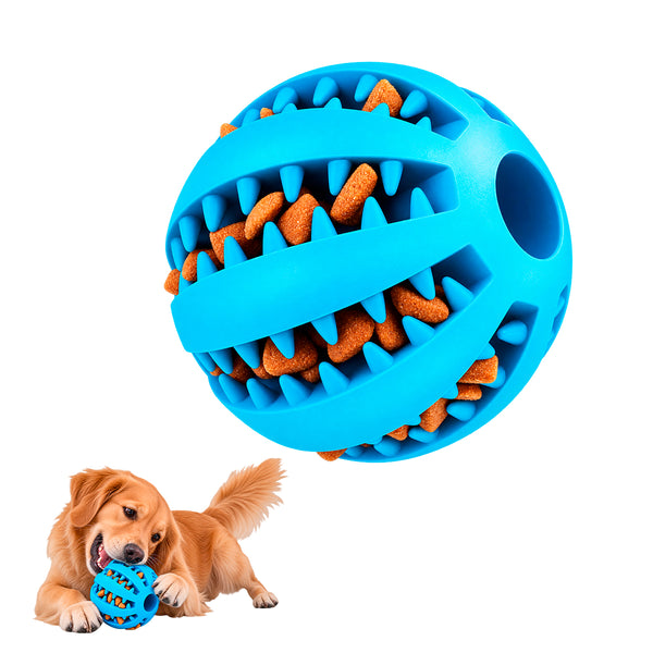 Juguete Mordillo Perros Pelota Dental Porta Alimento Color