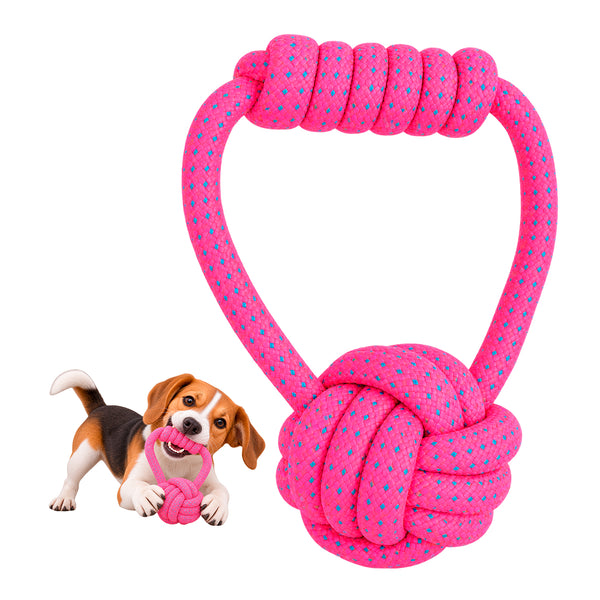Juguete Para Perro Soga Tiradora Mordedor Pelota Dental